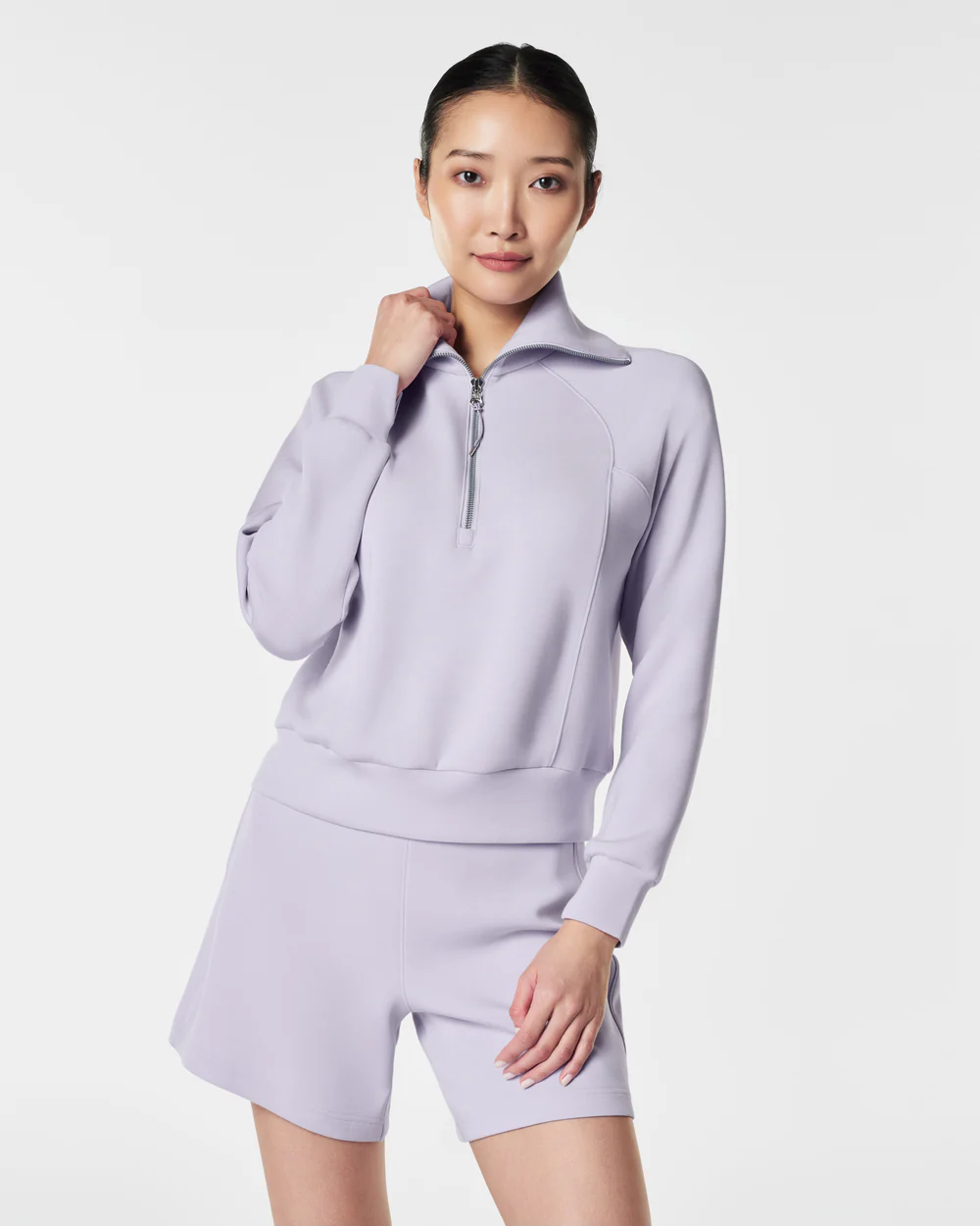 Spanx AirEssentials Half Zip Top Violet Air| Pretty Please Spanx AirEssentials Half Zip Top Violet Air| Pretty Please