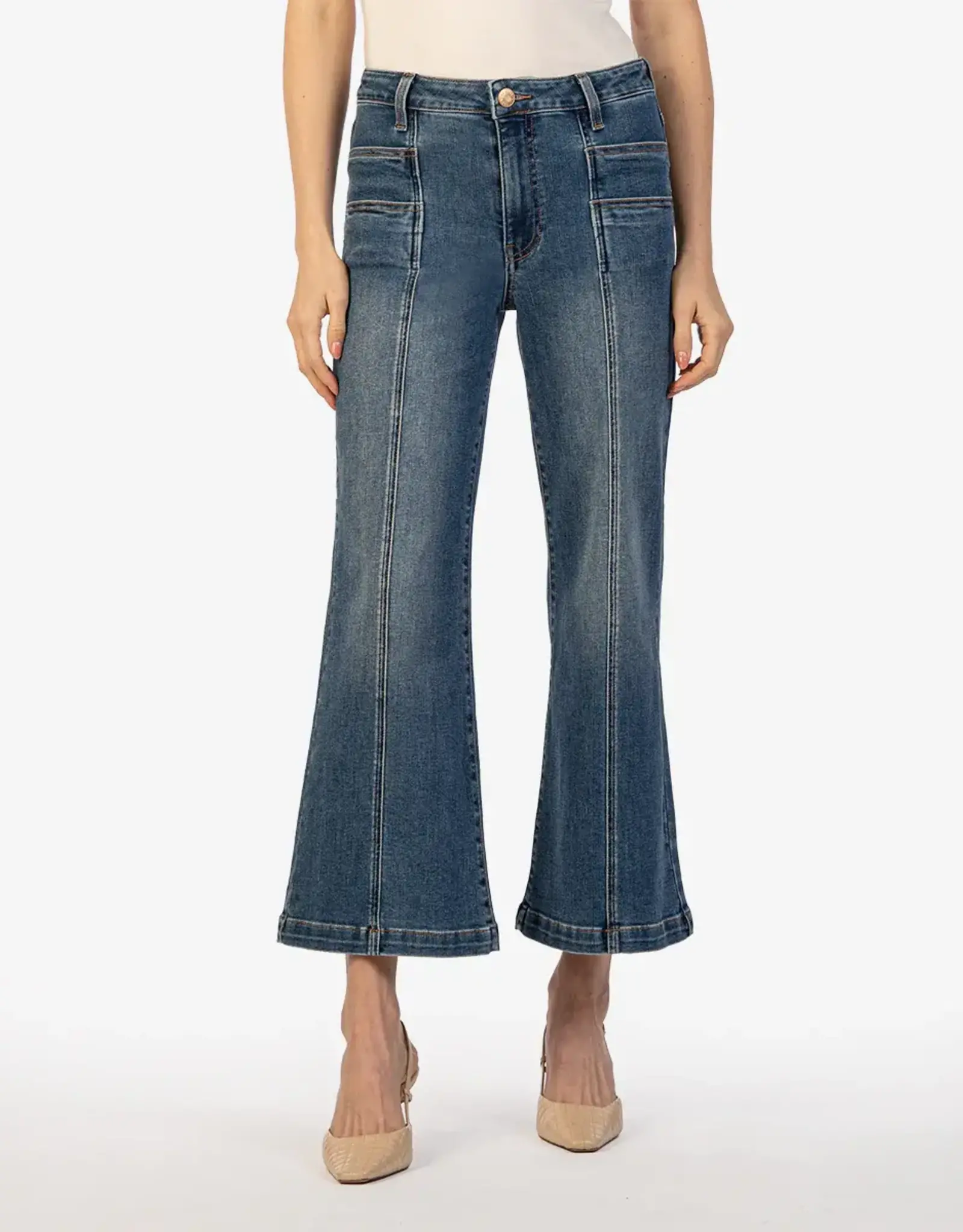 Kut From the Kloth Kut Meg High Rise Wide Leg Double Pocket Jean