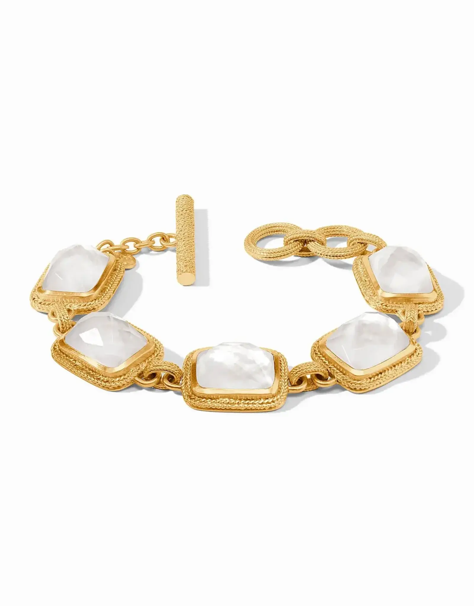 Julie Vos Julie Vos Cheval Stone Bracelet Iridescent Crystal Clear