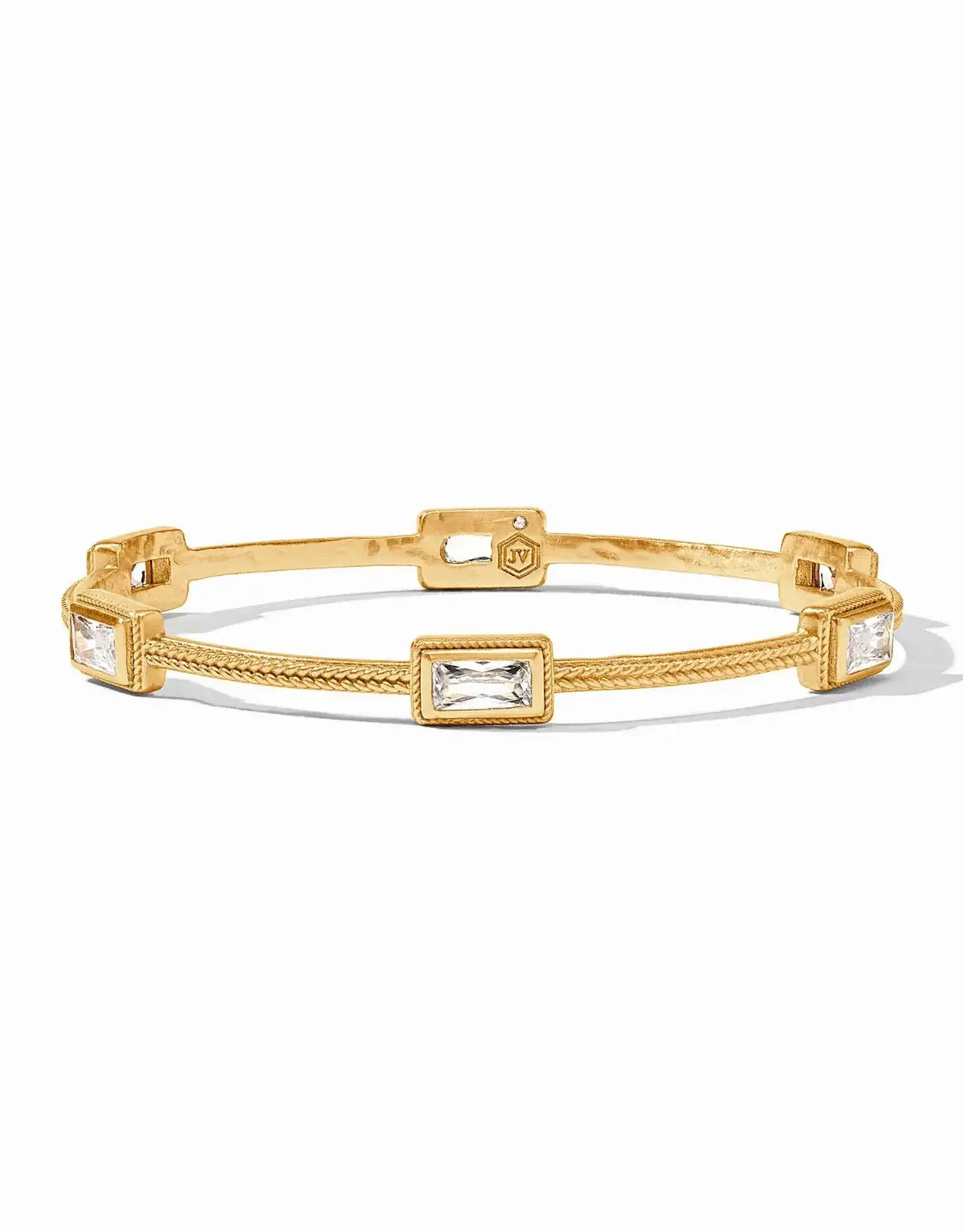 Julie Vos Julie Vos Baguette Bangle CZ