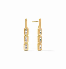 Julie Vos Julie Vos Baguette Tier Earring