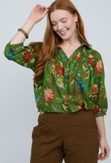 Ivy Jane Ivy Jane Smocked Yoke Top Green Floral