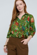 Ivy Jane Ivy Jane Smocked Yoke Top Green Floral