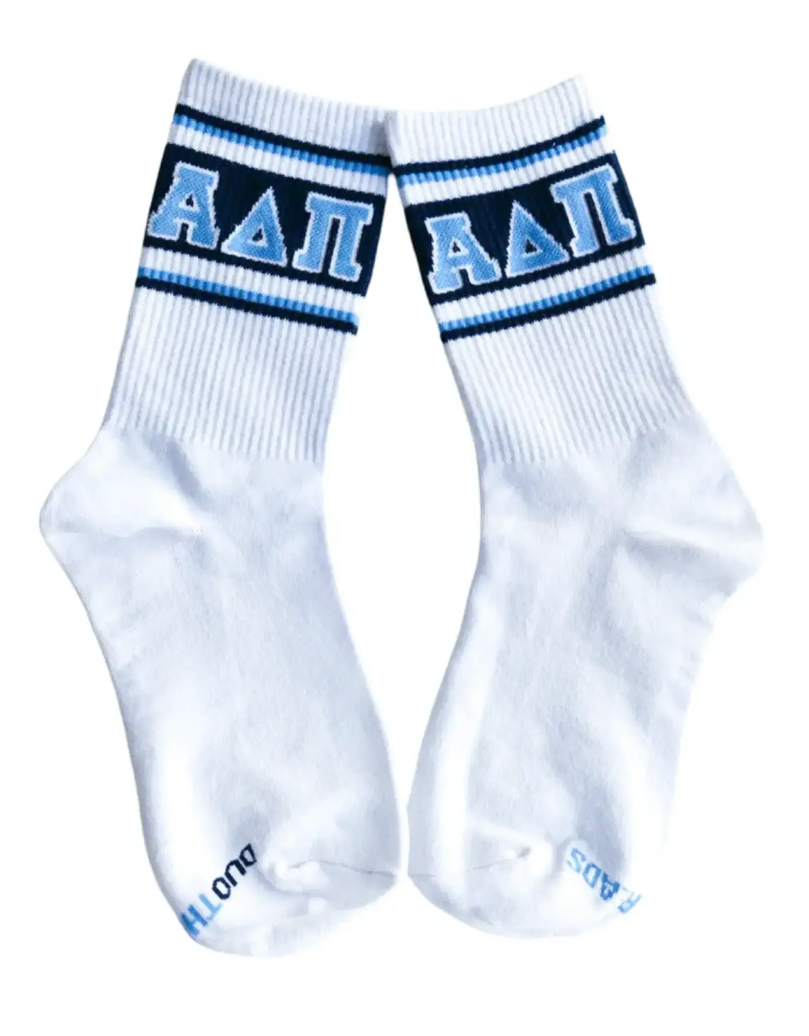 Duo Threads Sorority Socks Alpha Delta Pi