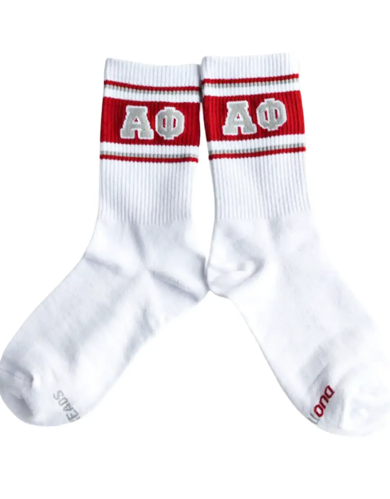 Duo Threads Sorority Socks Alpha Phi