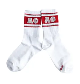 Duo Threads Sorority Socks Alpha Phi