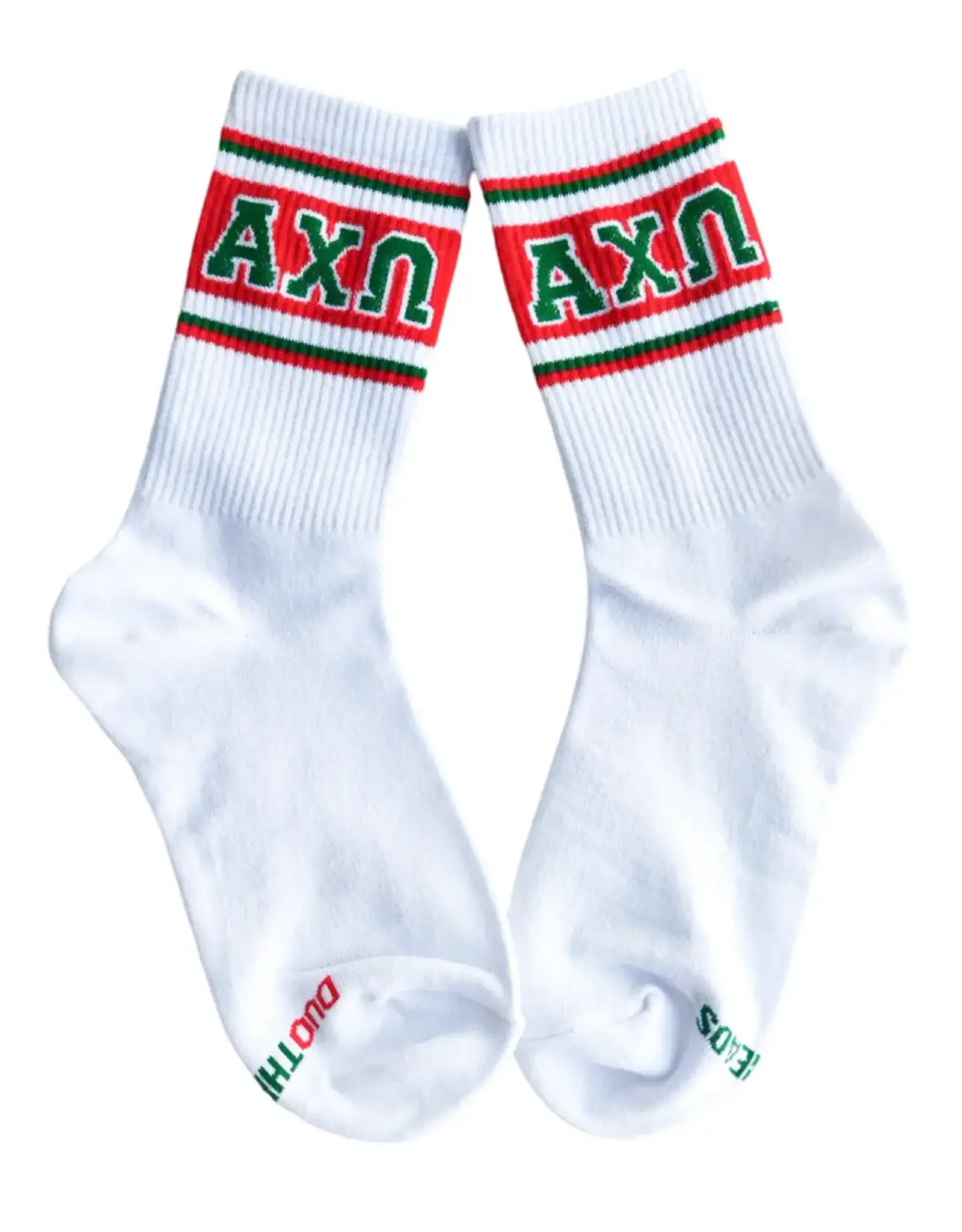 Duo Threads Sorority Socks Alpha Chi Omega