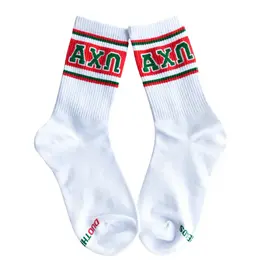 Duo Threads Sorority Socks Alpha Chi Omega