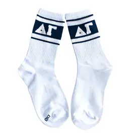 Duo Threads Sorority Socks Delta Gamma