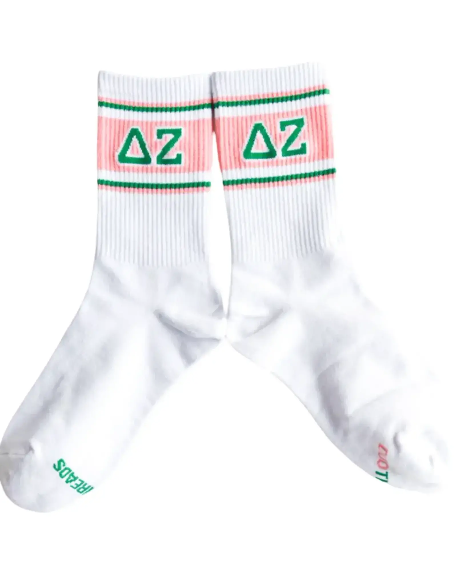 Duo Threads Sorority Socks Delta Zeta