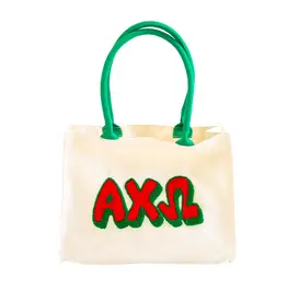 Duo Threads Sorority Chenille Tote Alpha Chi Omega