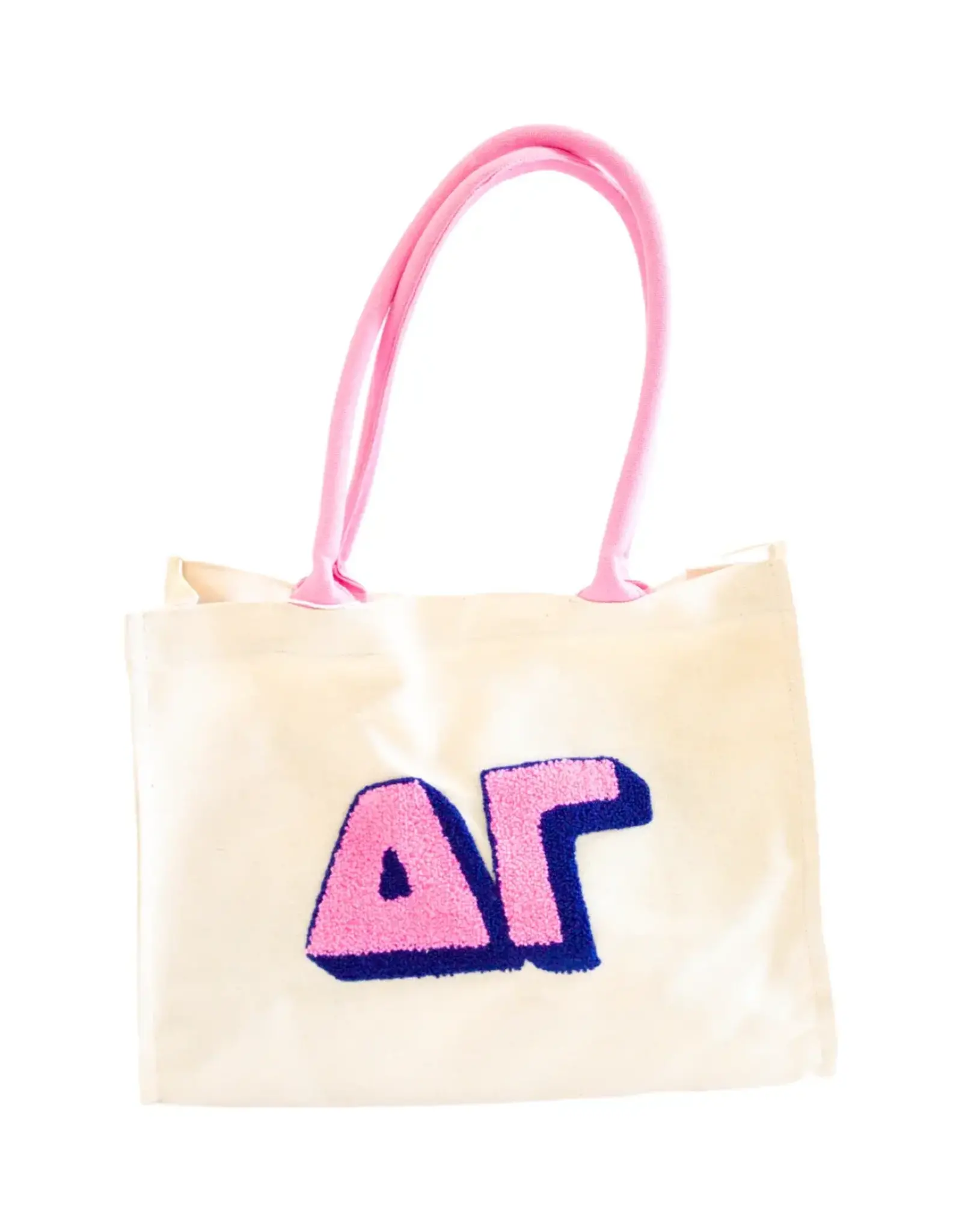 Duo Threads Sorority Chenille Tote Delta Gamma