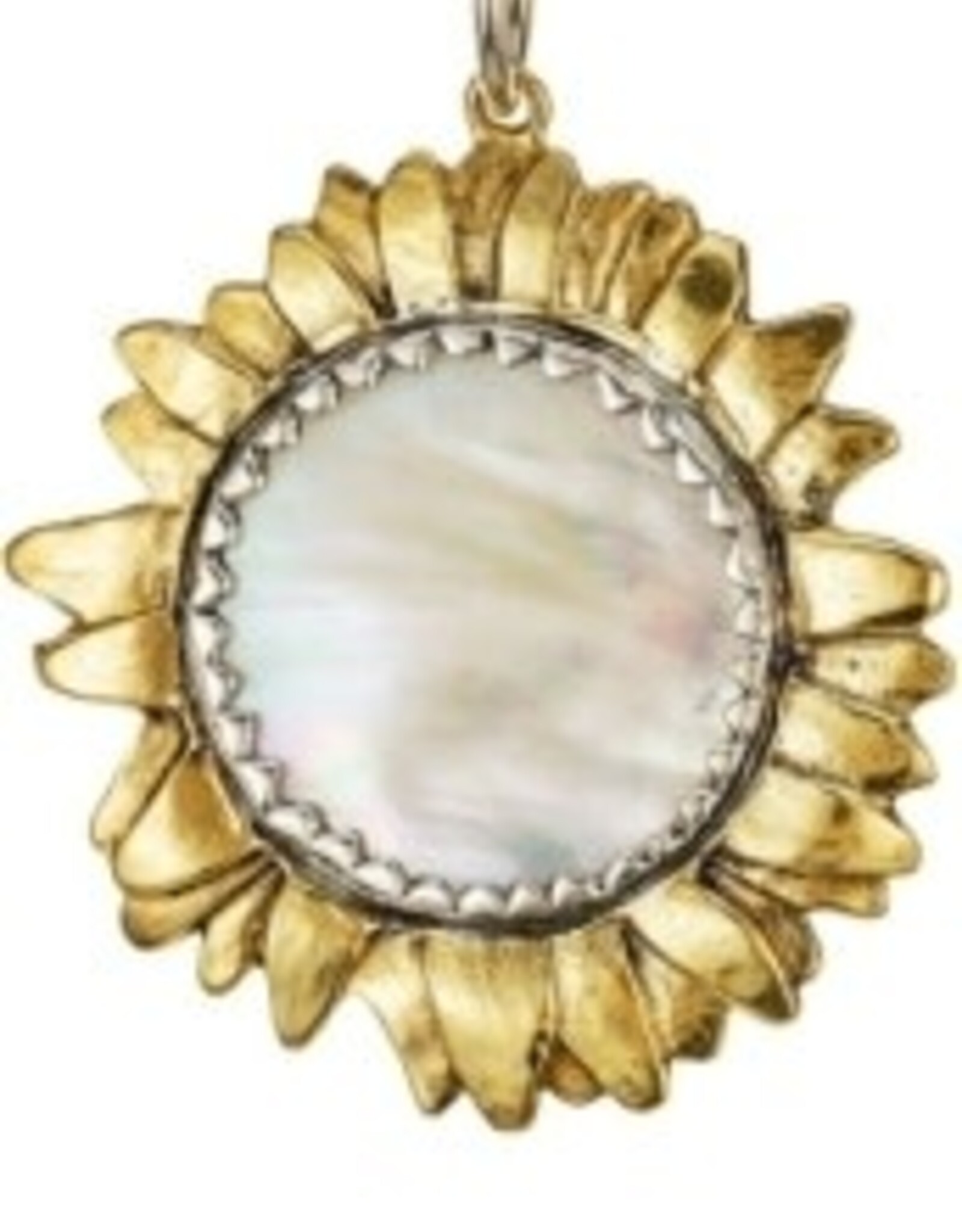 Waxing Poetic WP Moon Daisy Pendant