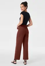 Spanx Spanx Stretch Twill Cropped Wide Leg Pant Hickory
