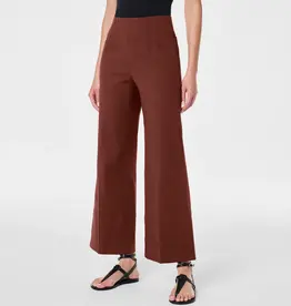 Spanx Spanx Stretch Twill Cropped Wide Leg Pant Hickory