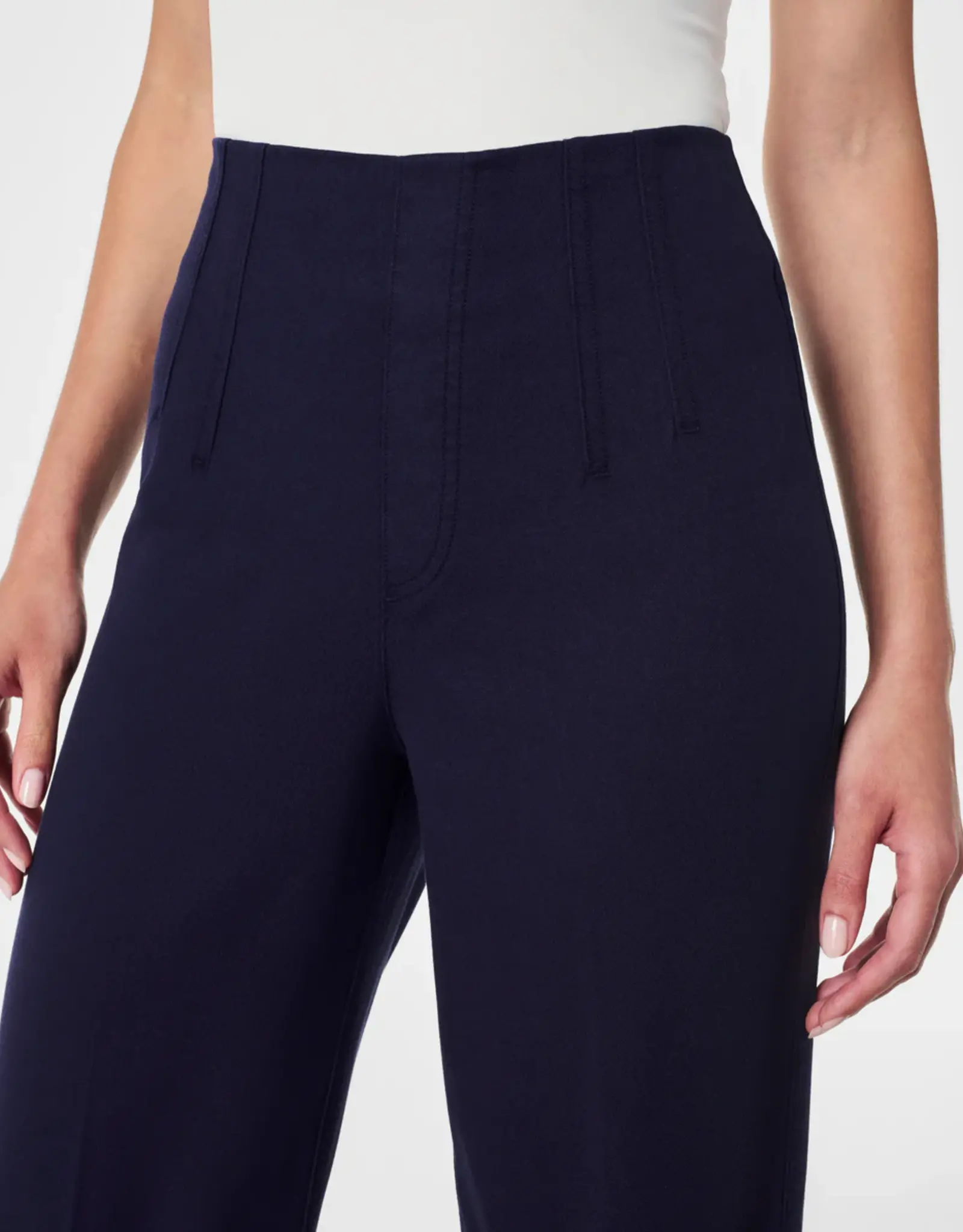 Spanx Spanx Stretch Twill Cropped Wide Leg Pant Lapis Blue