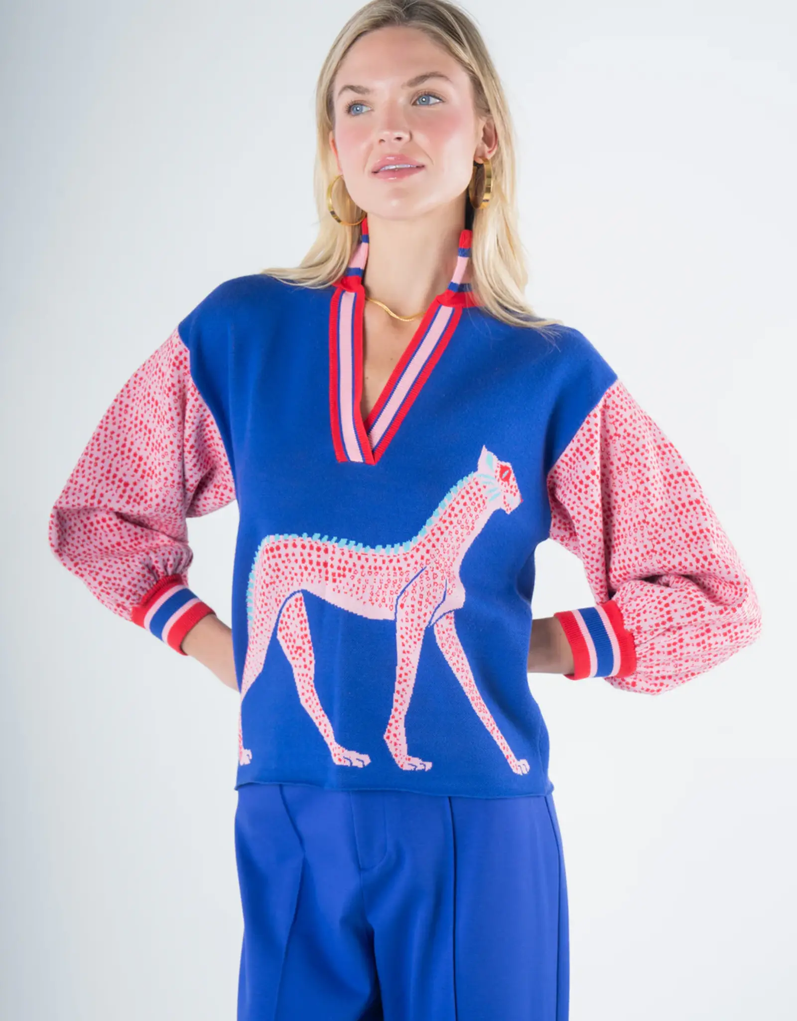 Emily McCarthy Emily McCarthy Lolli Sweater Charmed Cheetah