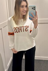 Sweater Vetter Sweater Vetter Custom Astros Sweater Wht/ Org/Navy