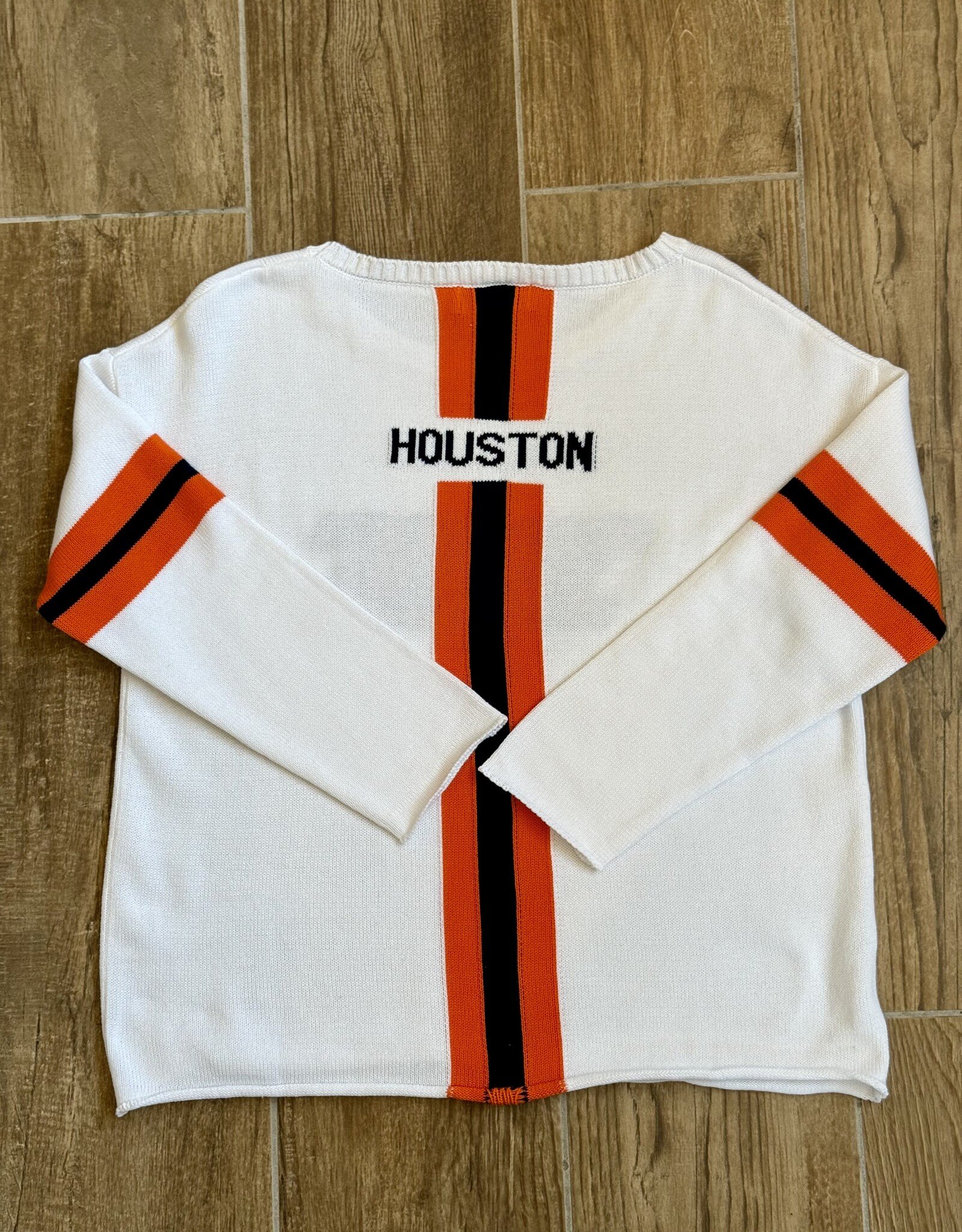 Sweater Vetter Sweater Vetter Custom Astros Sweater Wht/ Org/Navy