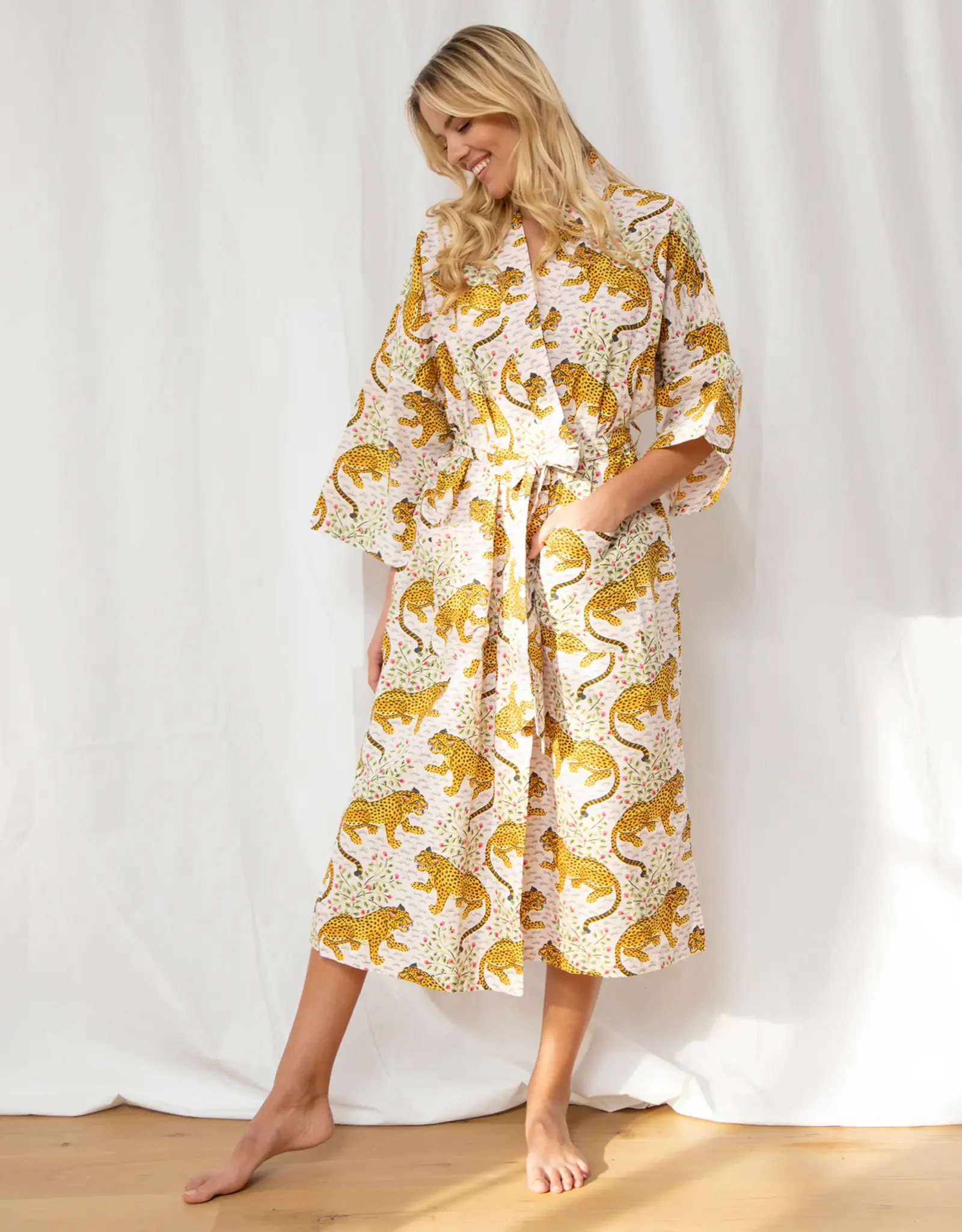 Printfresh Printfresh Long Robe Bagheera Blush