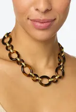 Julie Vos Julie Vos Madison Link Necklace Gold & Acrylic