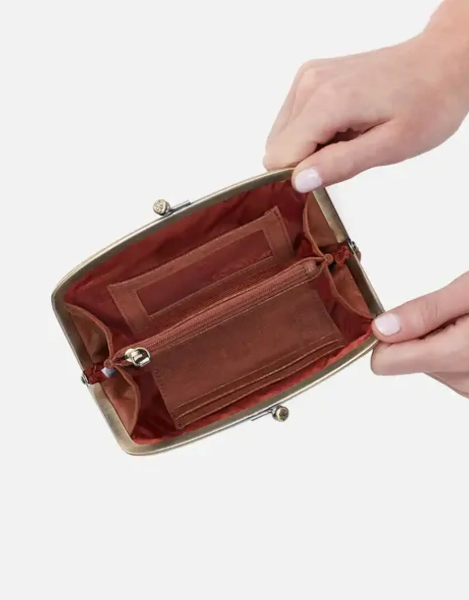 HOBO Hobo Cora Medium Frame Wallet Patina