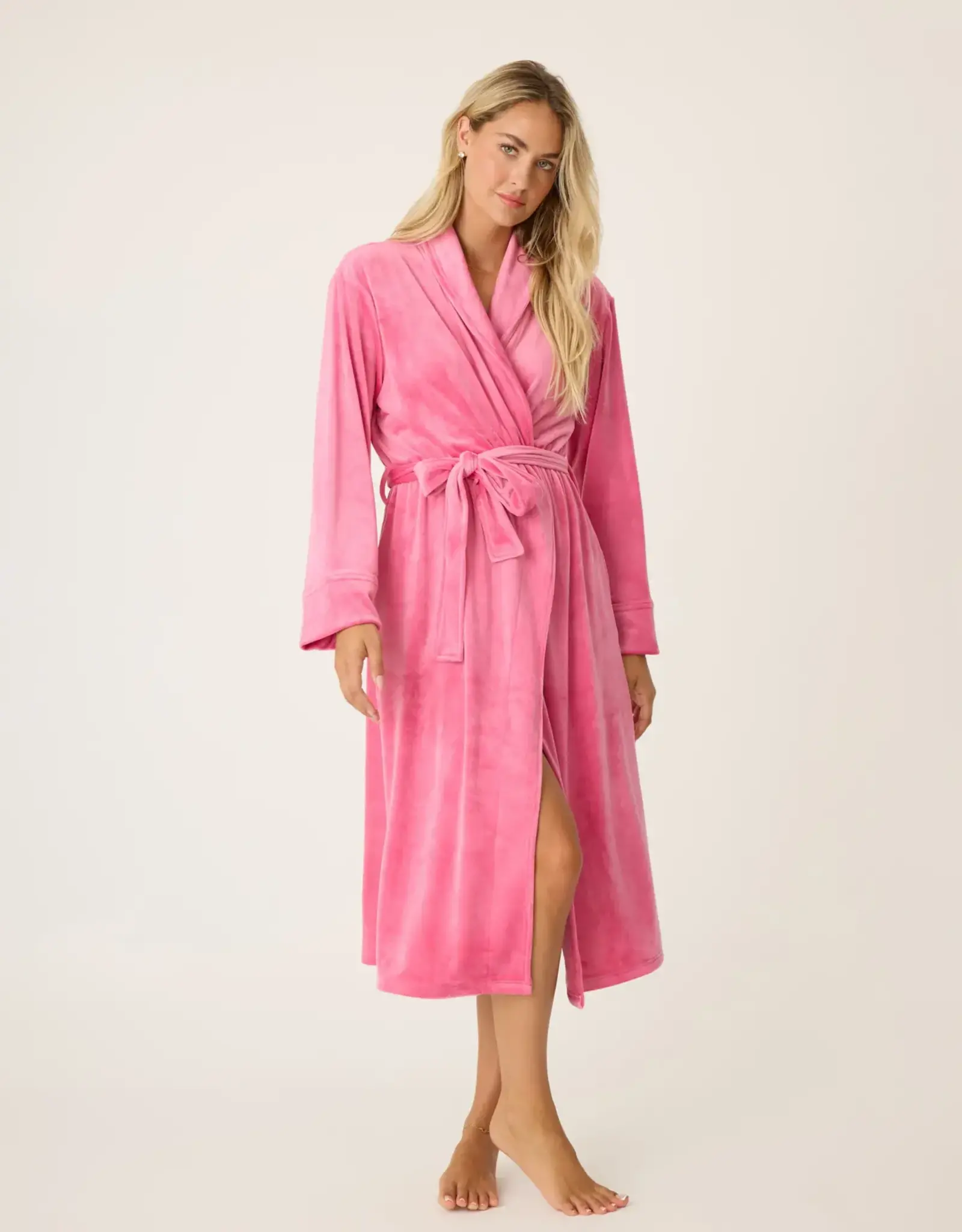 PJ Salvage PJ Salvage Velvety Velour Robe Fuschia