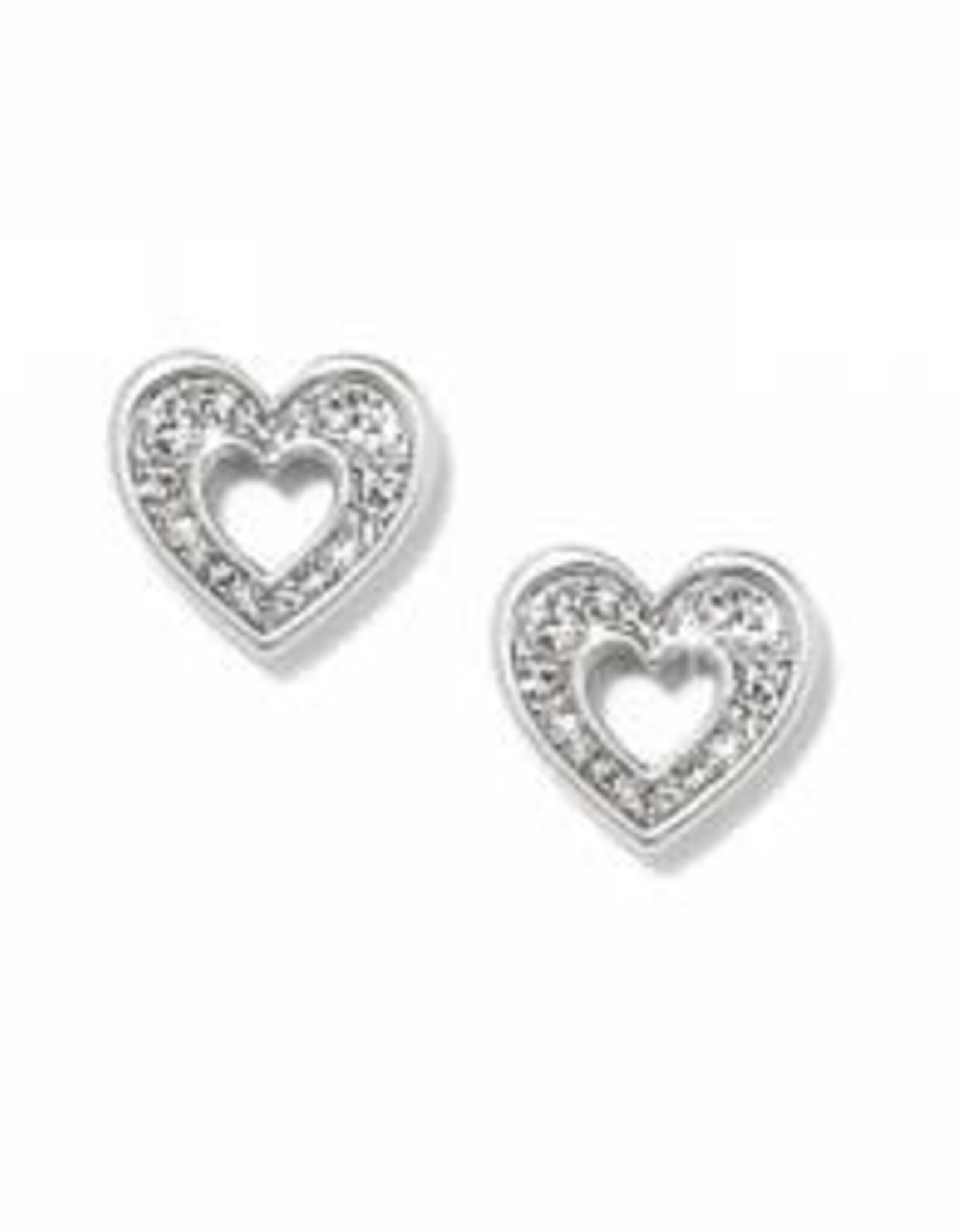 Brighton Brighton Enchanting Heart Sil Pst Earring