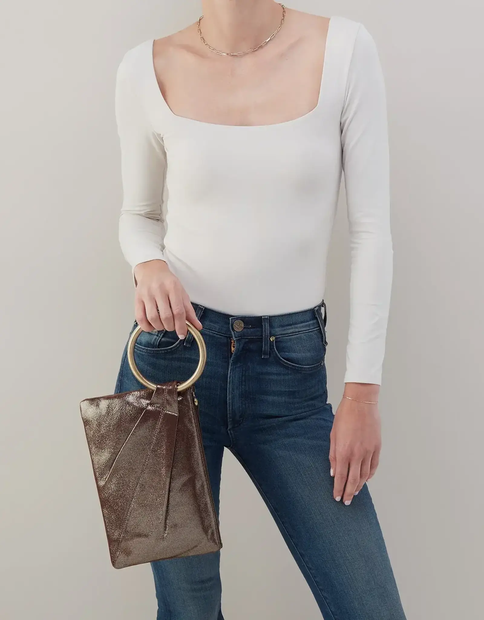 HOBO Hobo Sheila Ring Clutch Coffee Galaxy