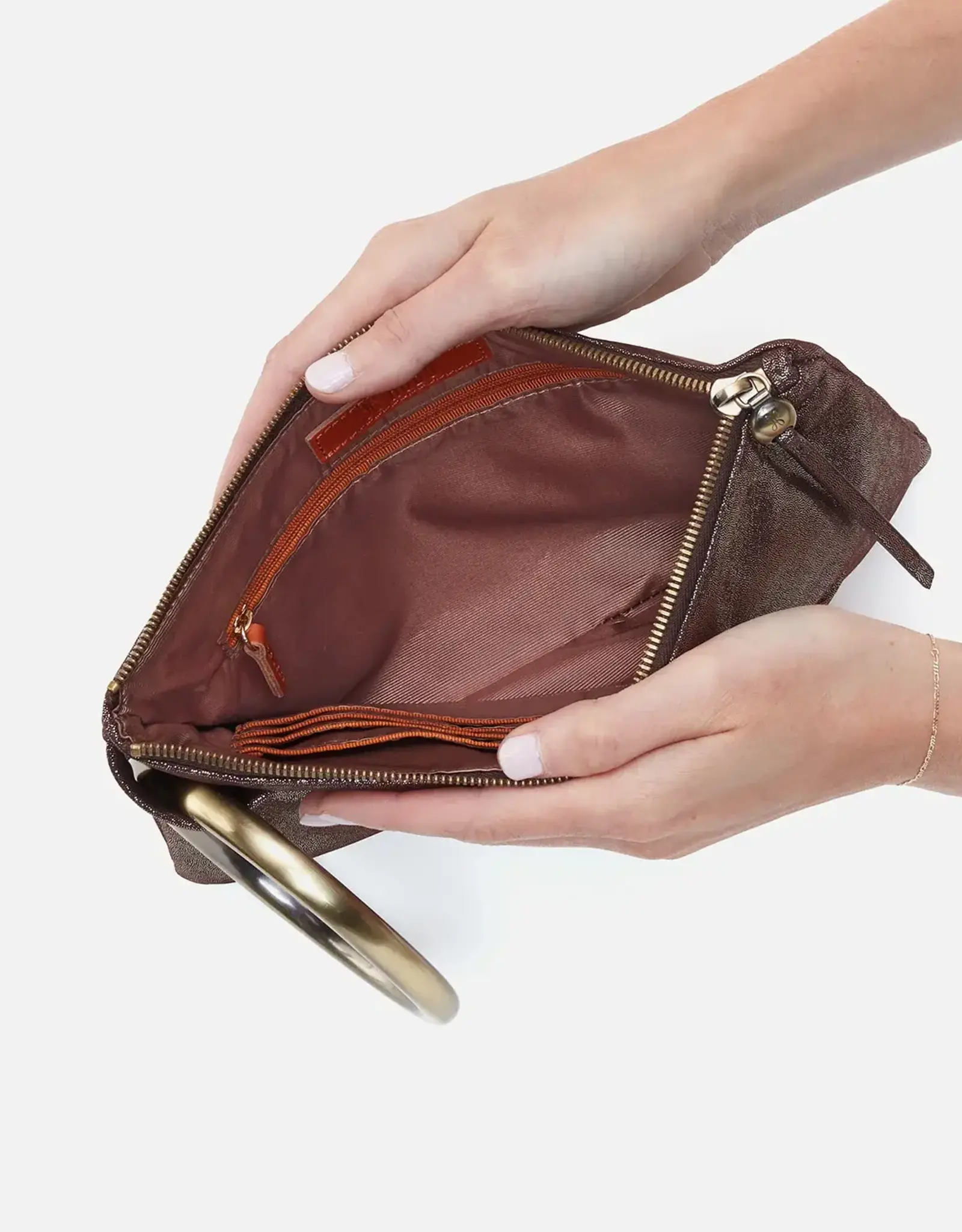 HOBO Hobo Sheila Ring Clutch Coffee Galaxy