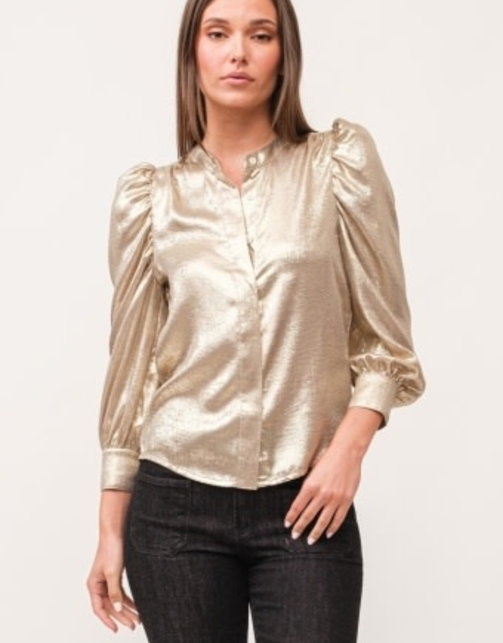 Dear John Denim Dear John Rowan Hidden Placket 3/4 Sleeve Top