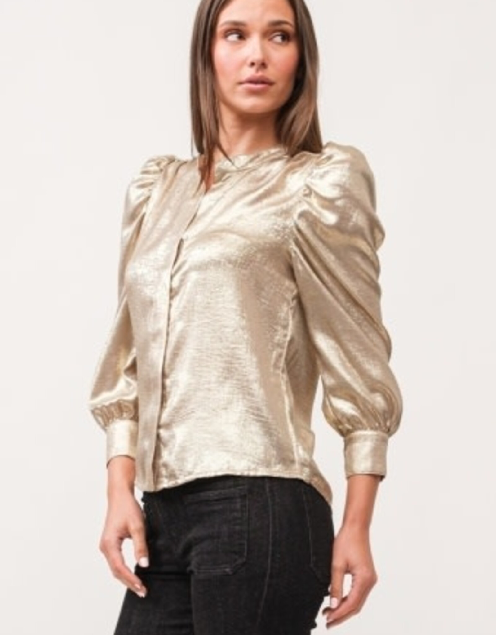 Dear John Denim Dear John Rowan Hidden Placket 3/4 Sleeve Top