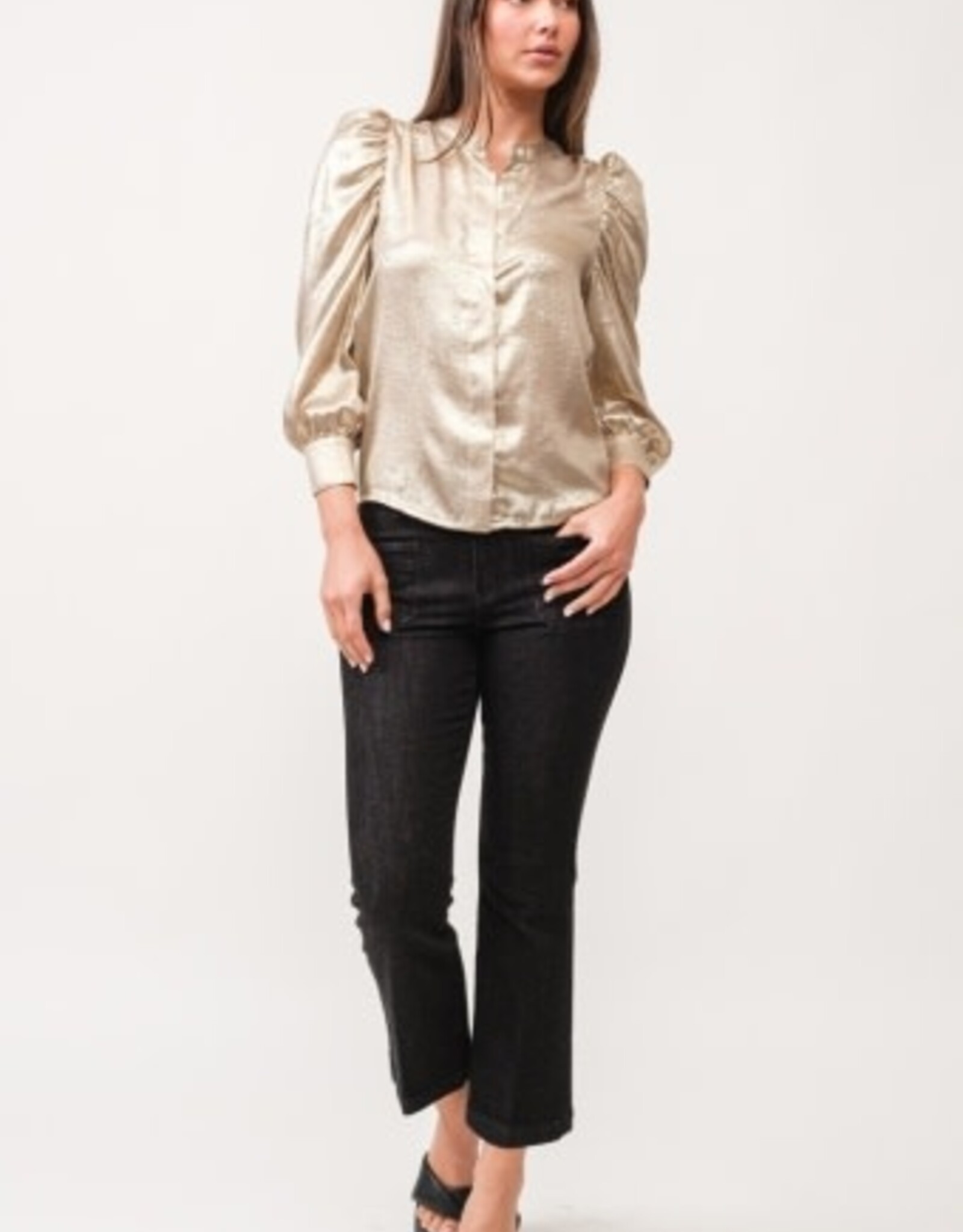 Dear John Denim Dear John Rowan Hidden Placket 3/4 Sleeve Top