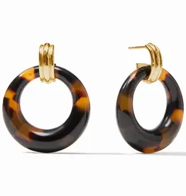 Julie Vos Julie Vos Madison Doorknocker Earring Tortoise