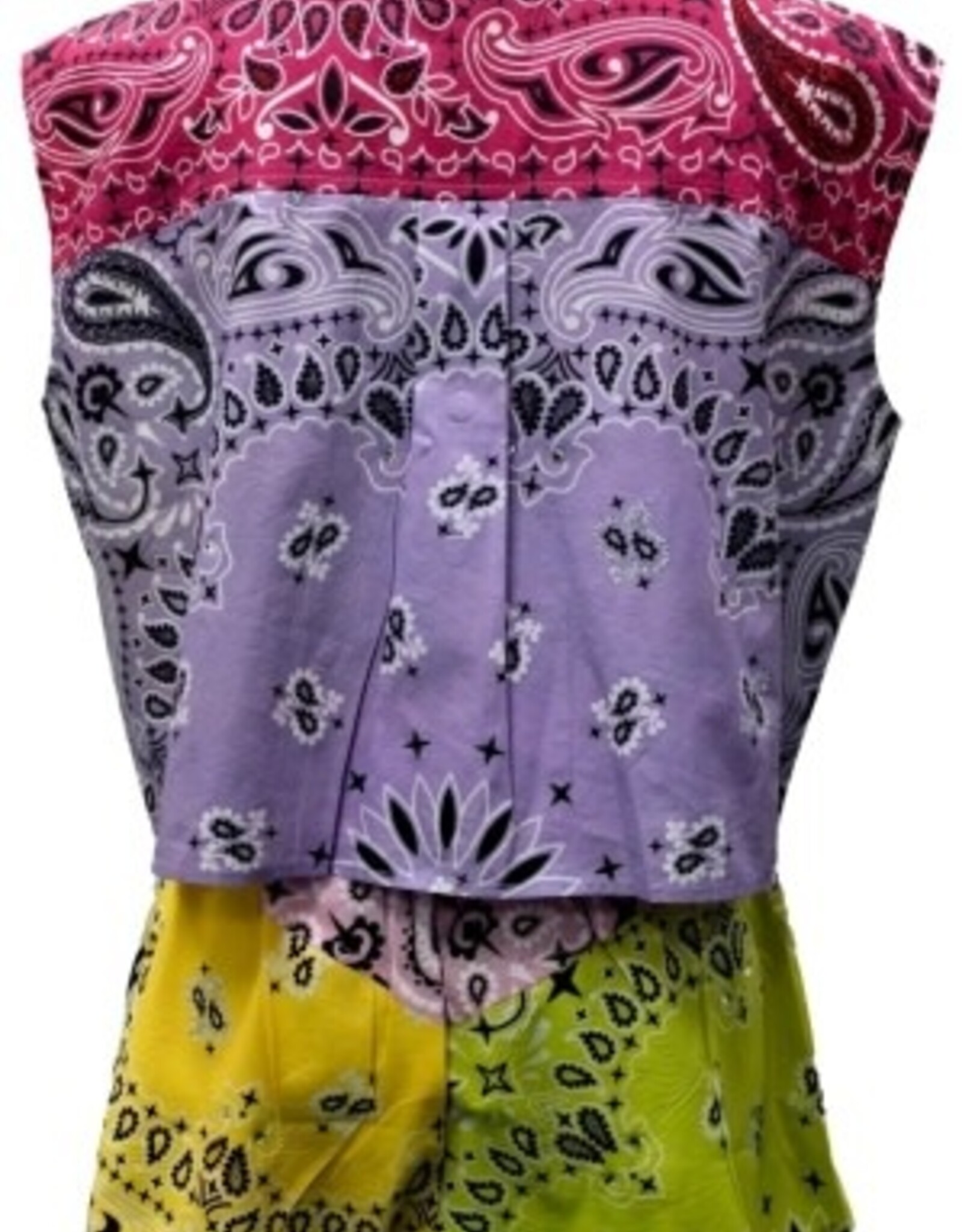 Queen of Sparkles Queen of Sparkles Multi Colorblock Bandana Top