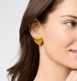 Julie Vos Julie Vos Puffy Heart Clip Earring