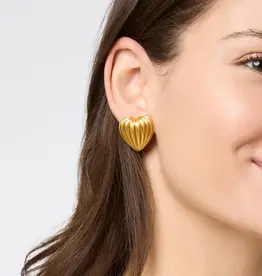 Julie Vos Julie Vos Puffy Heart Statement Stud Earrings