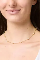 Julie Vos Julie Vos Hydra Delicate Station Necklace Pearl