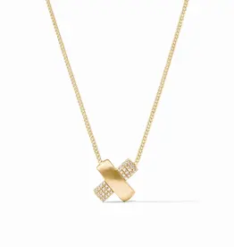 Julie Vos Julie Vos Catalina X Pavé Delicate Necklace