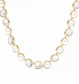 Julie Vos Julie Vos Kaleidoscope Tennis Necklace Iridescent Clear Crystal