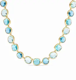 Julie Vos Julie Vos Kaleidoscope Tennis Necklace Bahamian Blue