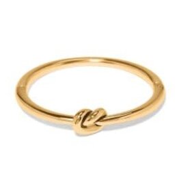 Brighton Brighton Interlok Single Knot GLD Hng Bangle