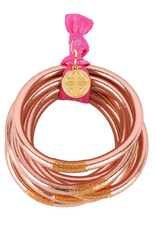 BuDhaGirl LLC BuDhaGirl All Weather Bangles Set of 9 Rose Gold