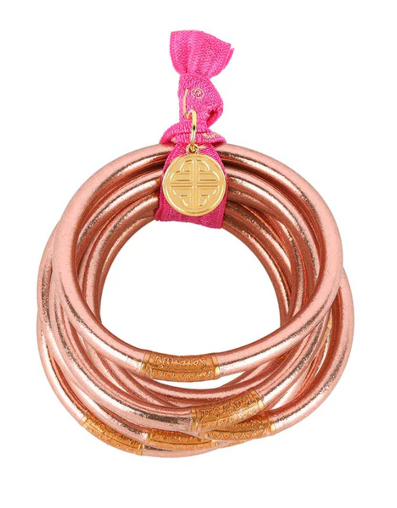 BuDhaGirl LLC BuDhaGirl All Weather Bangles Set of 9 Rose Gold
