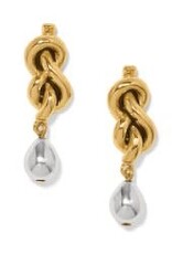 Brighton Brighton Interlok Single Knot 2TN Drop Earrings