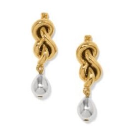 Brighton Brighton Interlok Single Knot 2TN Drop Earrings