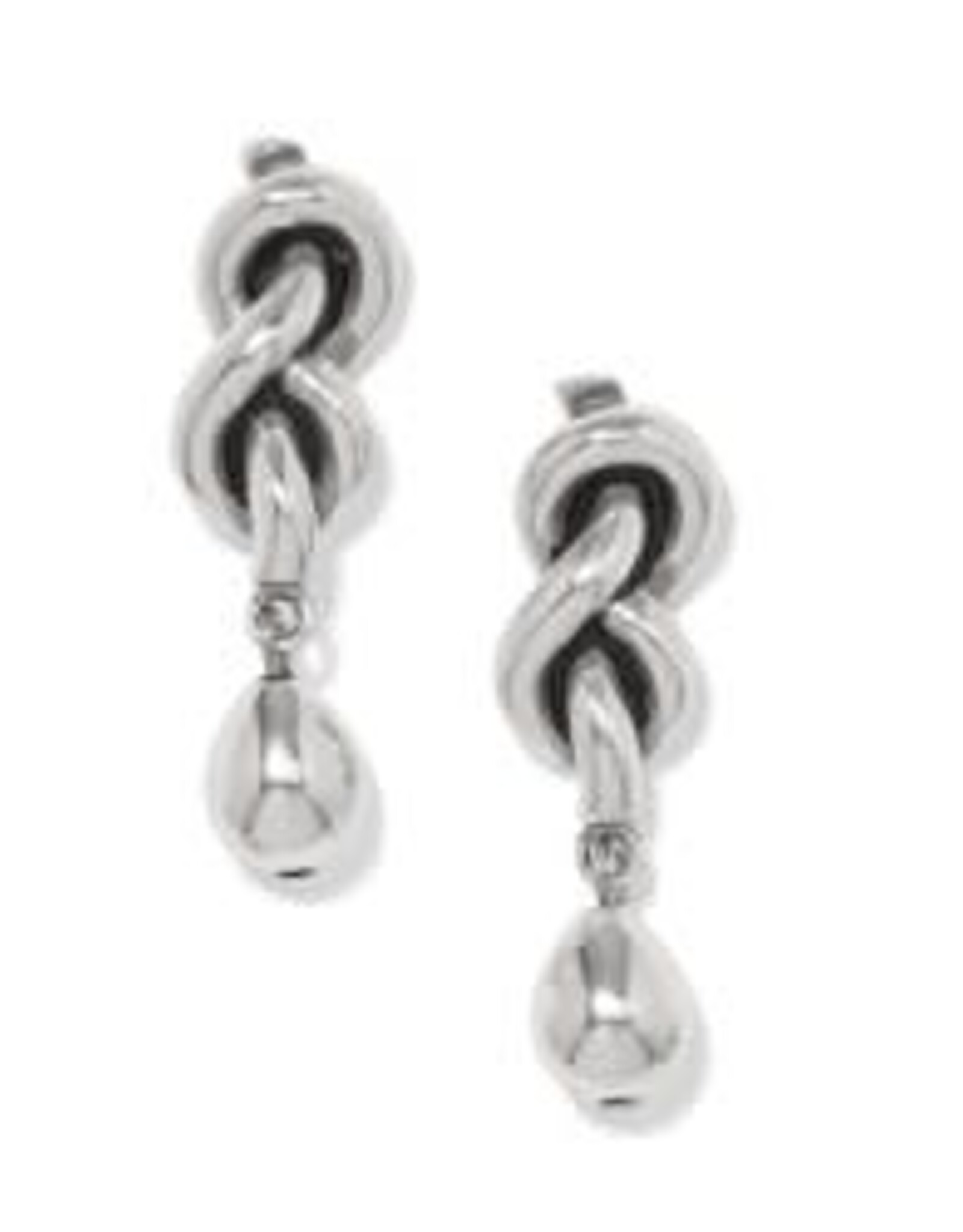 Brighton Brighton Interlok Single Knot SIL Drop Earrings