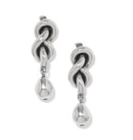 Brighton Brighton Interlok Single Knot SIL Drop Earrings