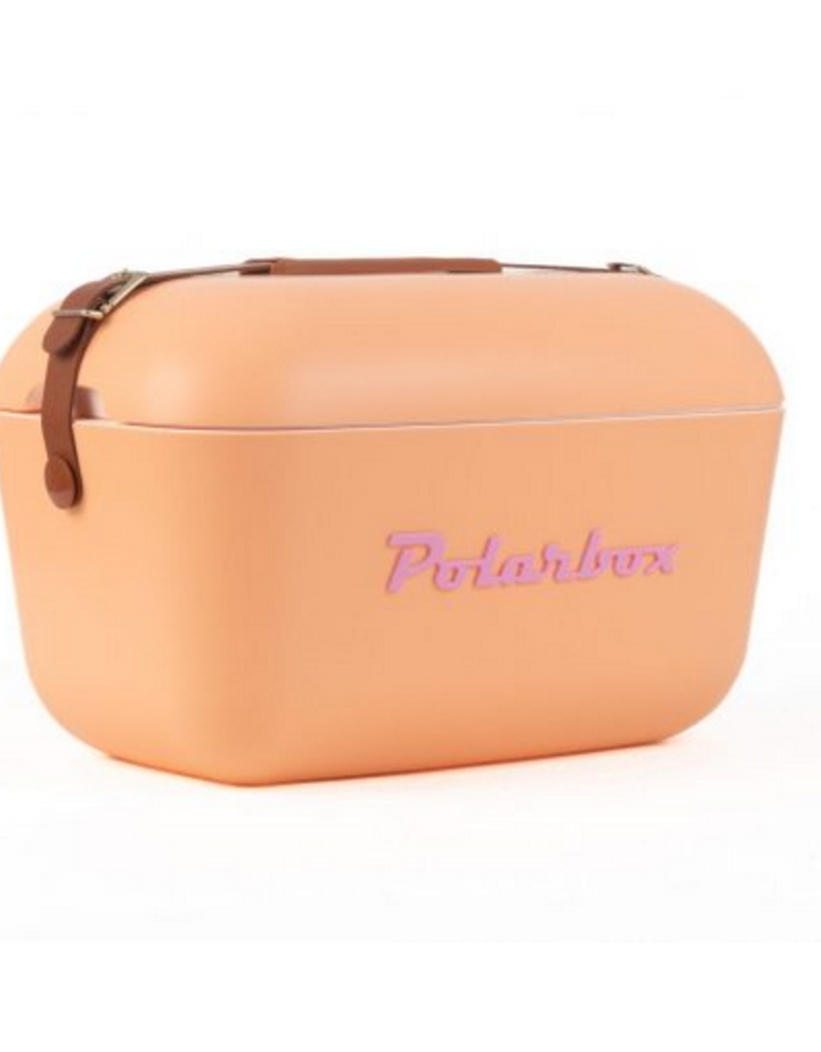 Polarbox Polarbox Retro Cooler 21Qt  Orange Sorbet With Brown Strap