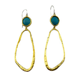 Waxing Poetic Waxing Poetic Infinite Sky Turquoise Dream Traveler Earrings